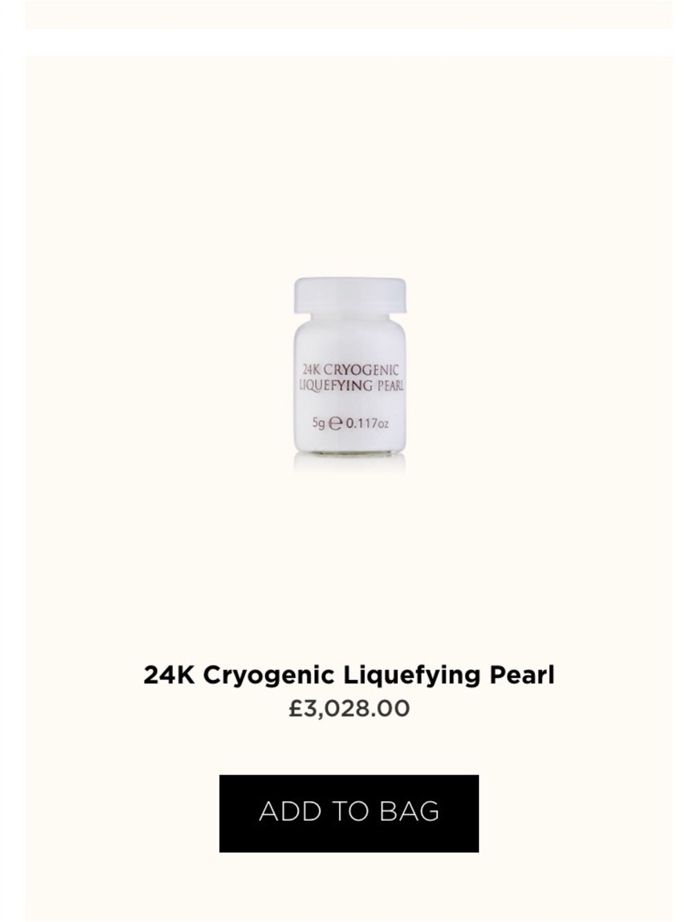 Orogold 24K Cryogenic Liquefying Pearl - White
